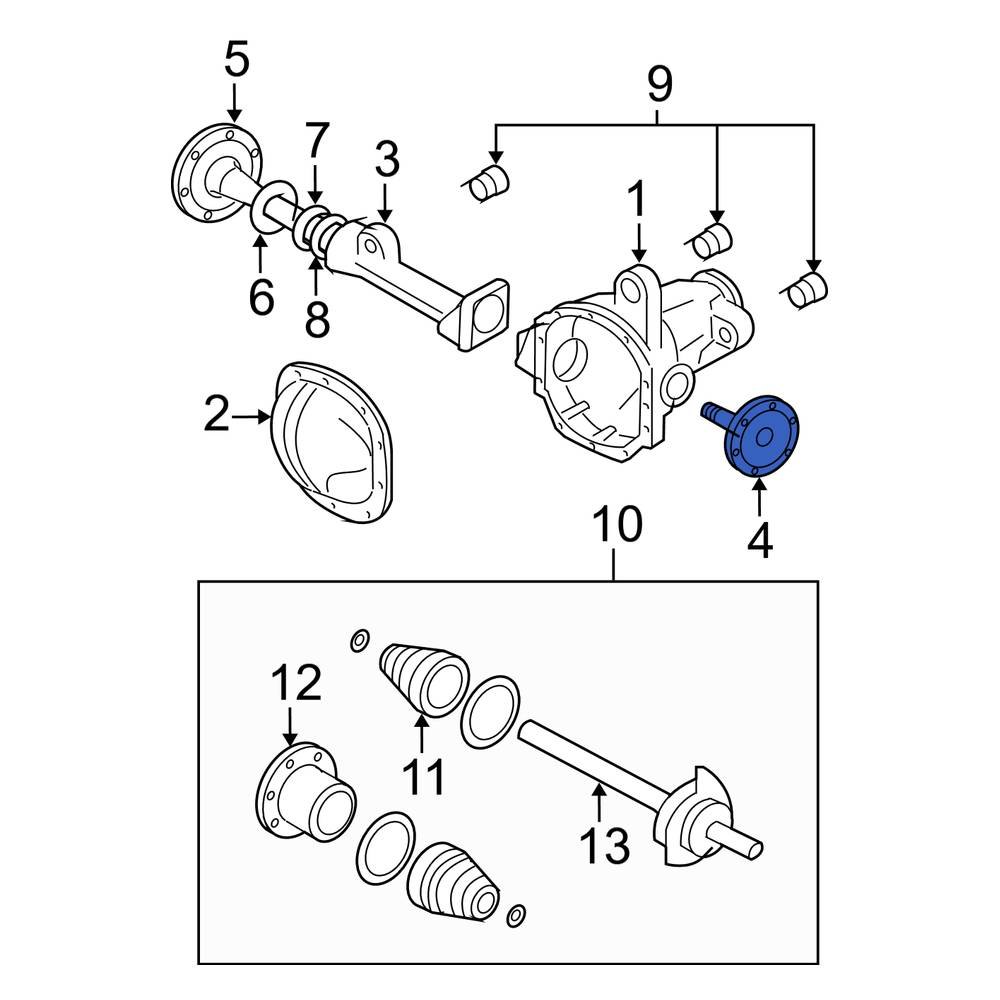 Ford OE 6L1Z3219AA Front Right Drive Axle Shaft