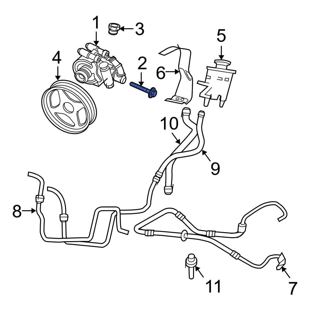 Ford OE W500315S437 Power Steering Pump Mounting Bolt