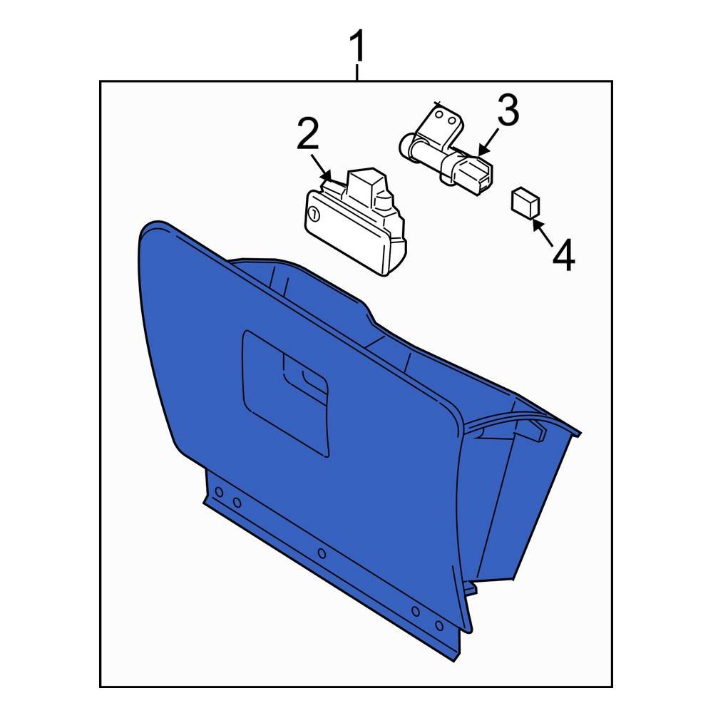 Ford OE 2L1Z7806024BAA Glove Box Assembly