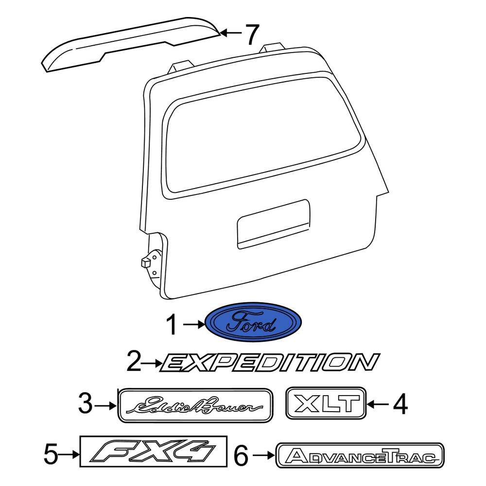 Ford OE AT4Z9942528B Rear Deck Lid Emblem