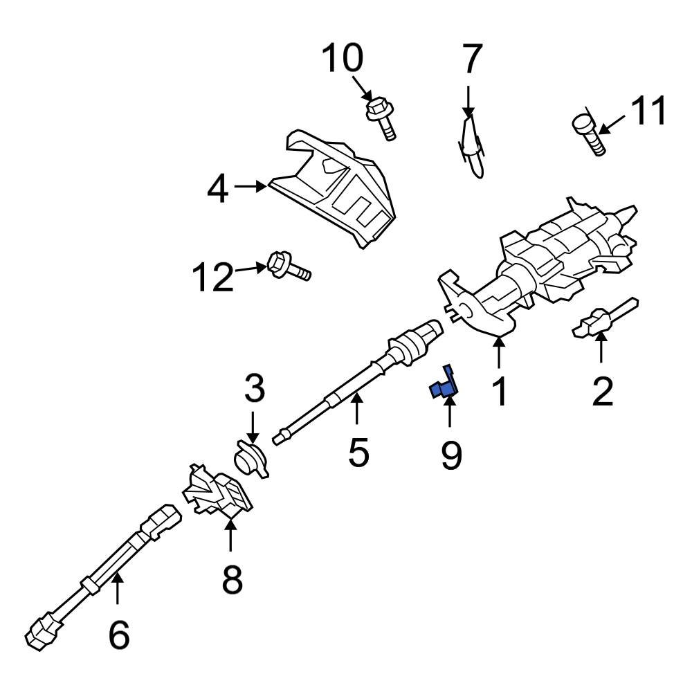 Ford OE 9L1Z3F818A Steering Wheel Position Sensor