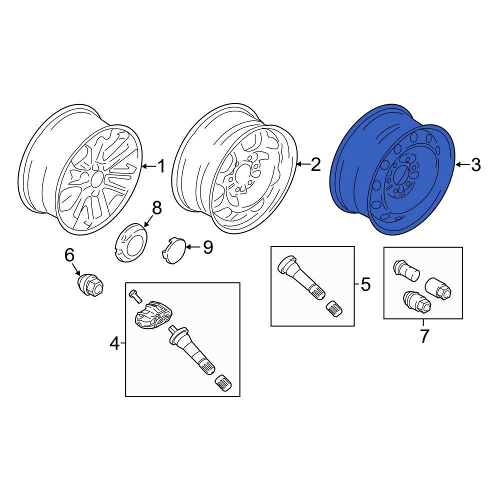 Ford OE JL1Z1007A - Wheel