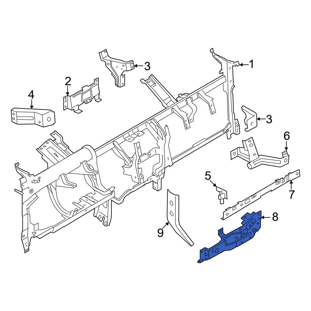 Ford OE ML3Z15046A40A Instrument Panel Reinforcement