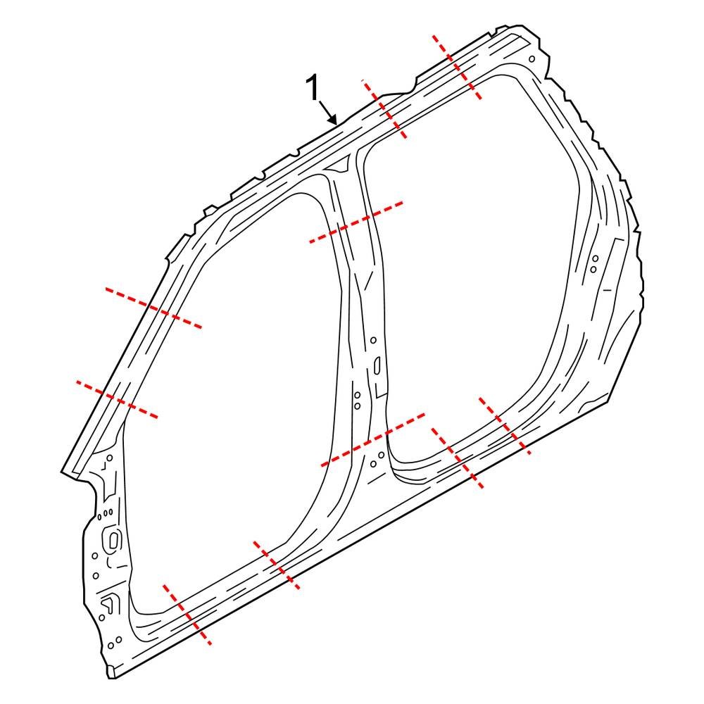 Ford OE JL1Z78211A11A - Left Uniside