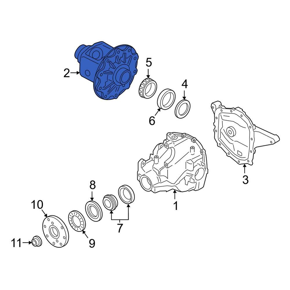 Ford OE 9L3Z4026H Rear Differential Carrier Housing