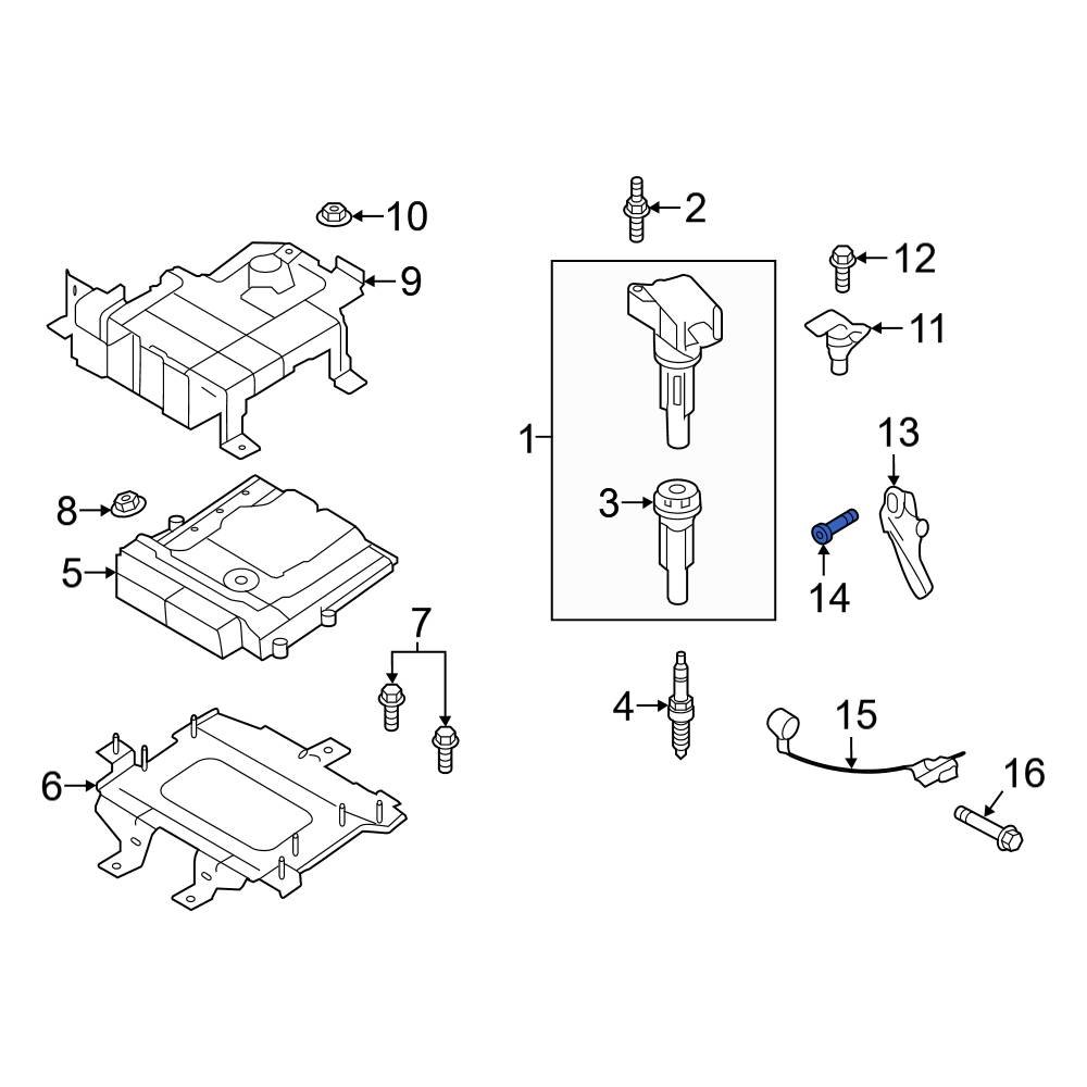Ford OE W501024S437 Engine Crankshaft Position Sensor Bolt