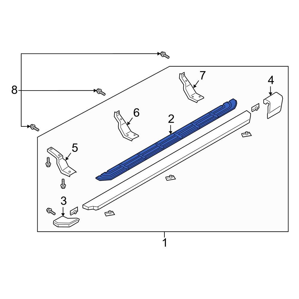 Ford OE KB3Z16490A Running Board Step Pad