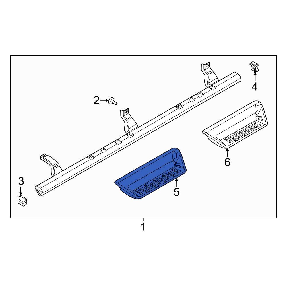 Ford OE LB3Z2620040A Front Running Board Step Pad