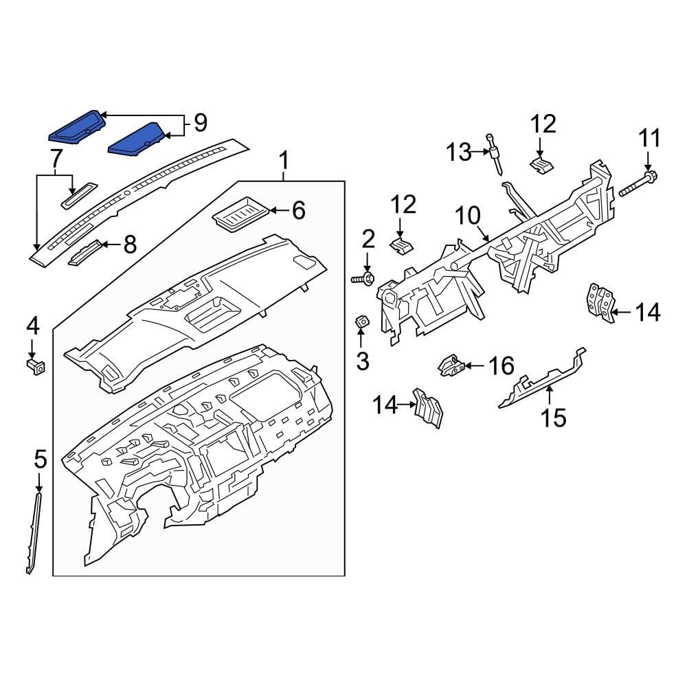 Ford OE KB3Z2104374AB - Speaker Cover