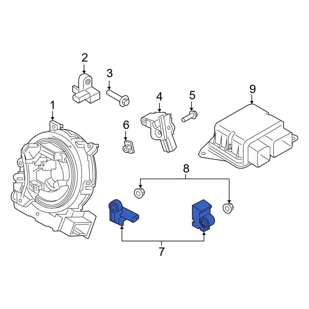 Ford OE L1TZ14B004A Center Rear Air Bag Impact Sensor