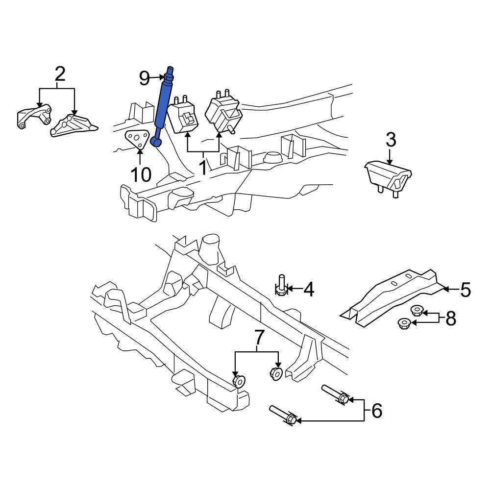 Ford OE F87Z6F085AA Engine Torque Strut