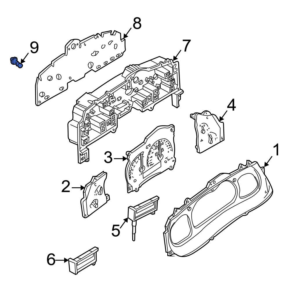 Ford OE E6DZ13B765B Instrument Panel Light Bulb