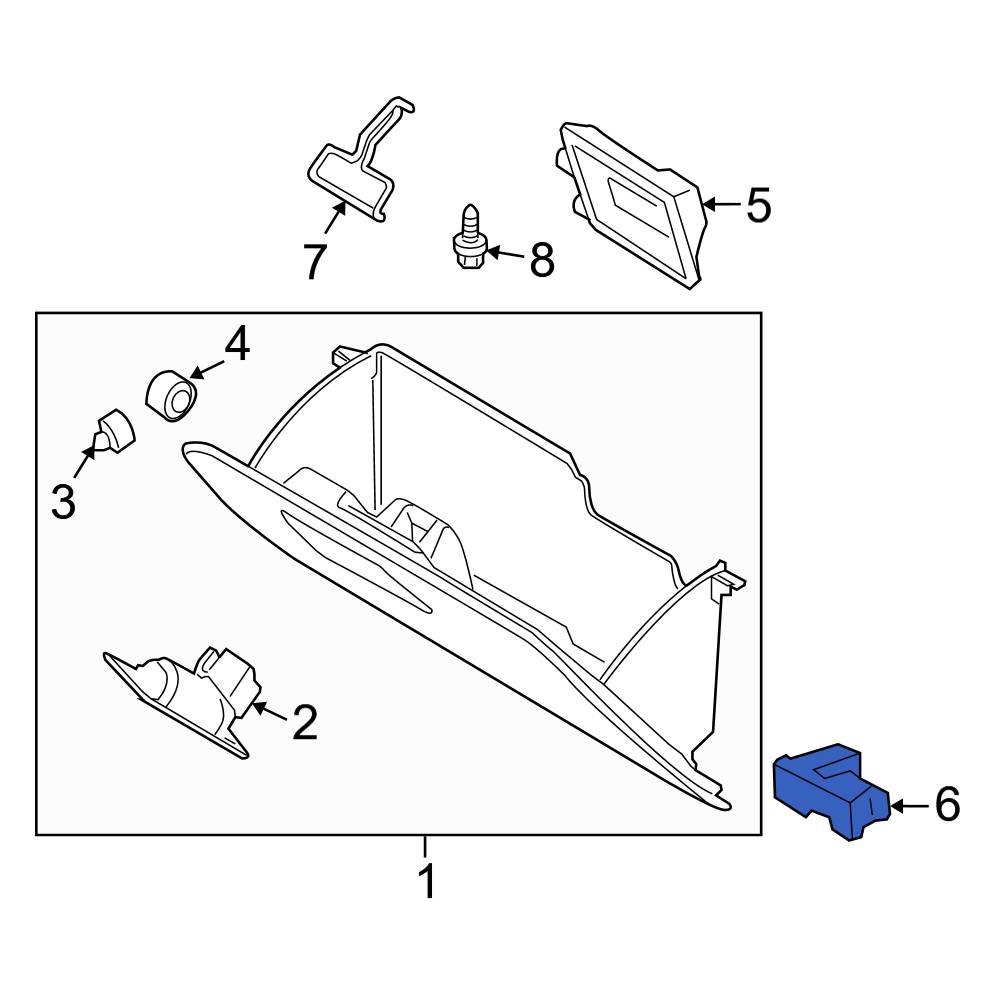 Ford OE AH6Z14413A - Front Glove Box Light