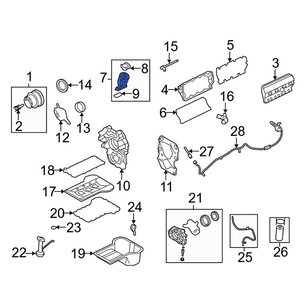 Ford OE 8C3Z6A665A - Engine Oil Filler Tube