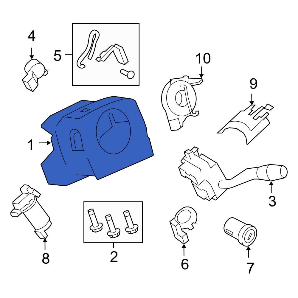 Ford OE 7C3Z3530BB Steering Column Cover