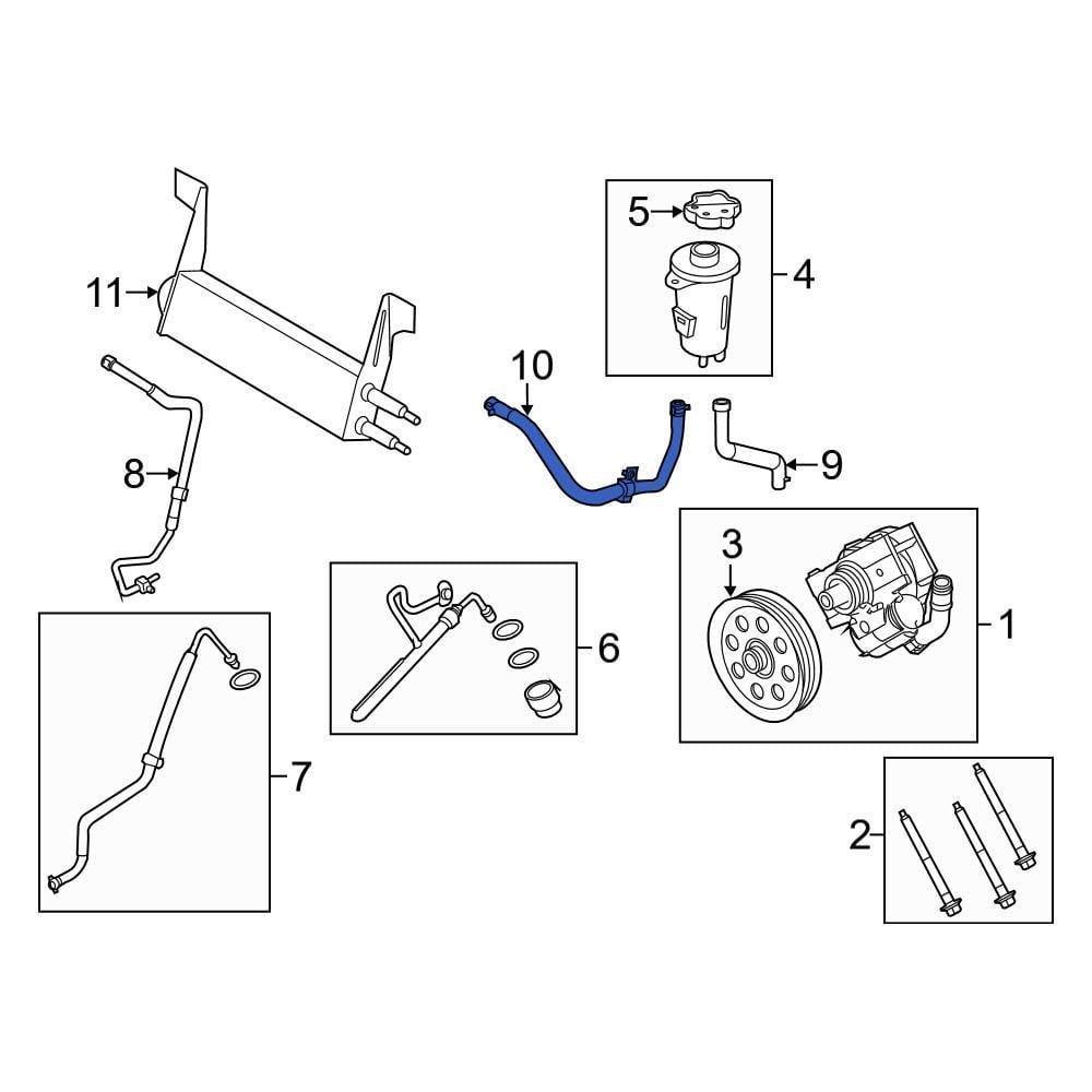 Ford OE BC3Z3691A - Power Steering Reservoir Hose