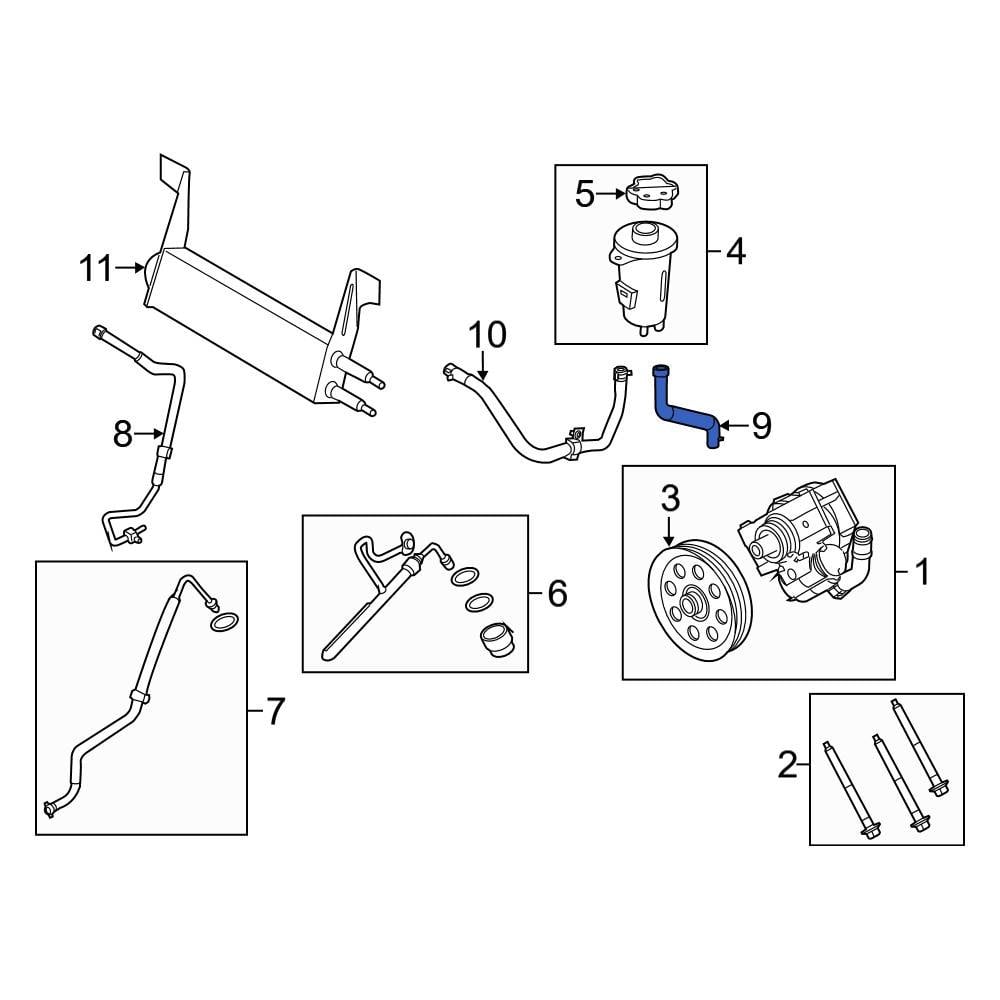 Ford OE BC3Z3691A - Power Steering Reservoir Hose