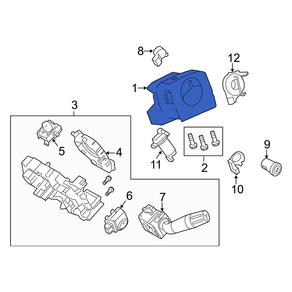 Ford OE BC3Z3530BA Steering Column Cover