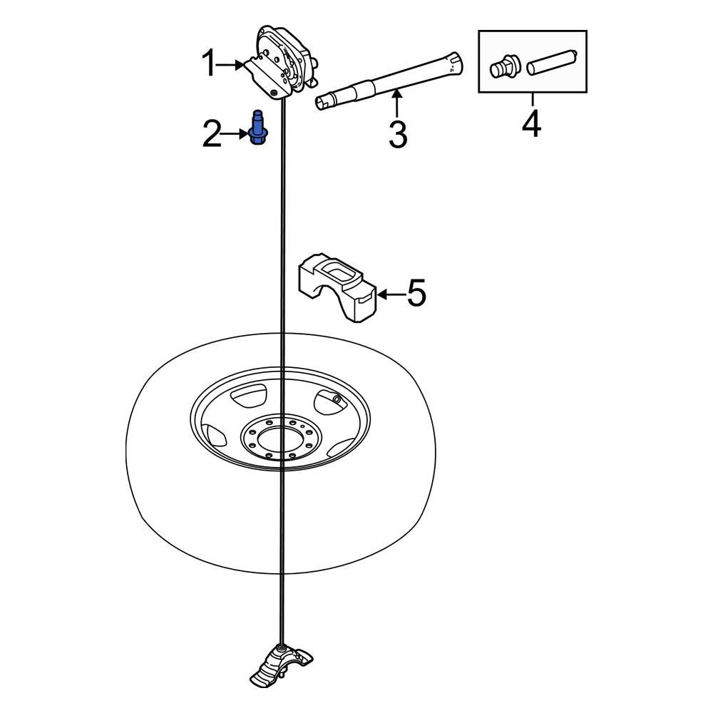 Ford OE W611645S439 Steering Damper Bolt