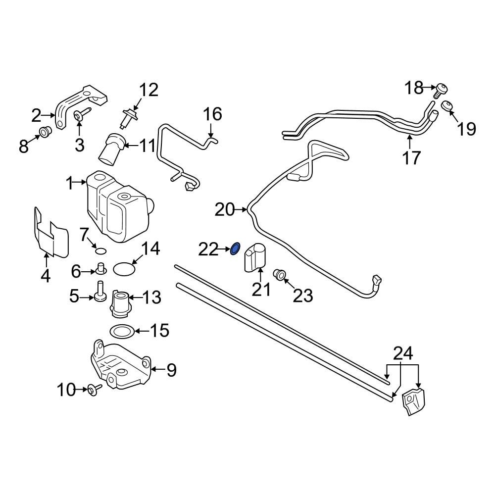 Ford OE FC4Z5J287A Diesel Exhaust Fluid (DEF) Injector Gasket