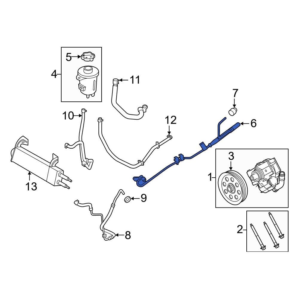 Ford OE HC3Z3A719G - Front Power Steering Pressure Hose