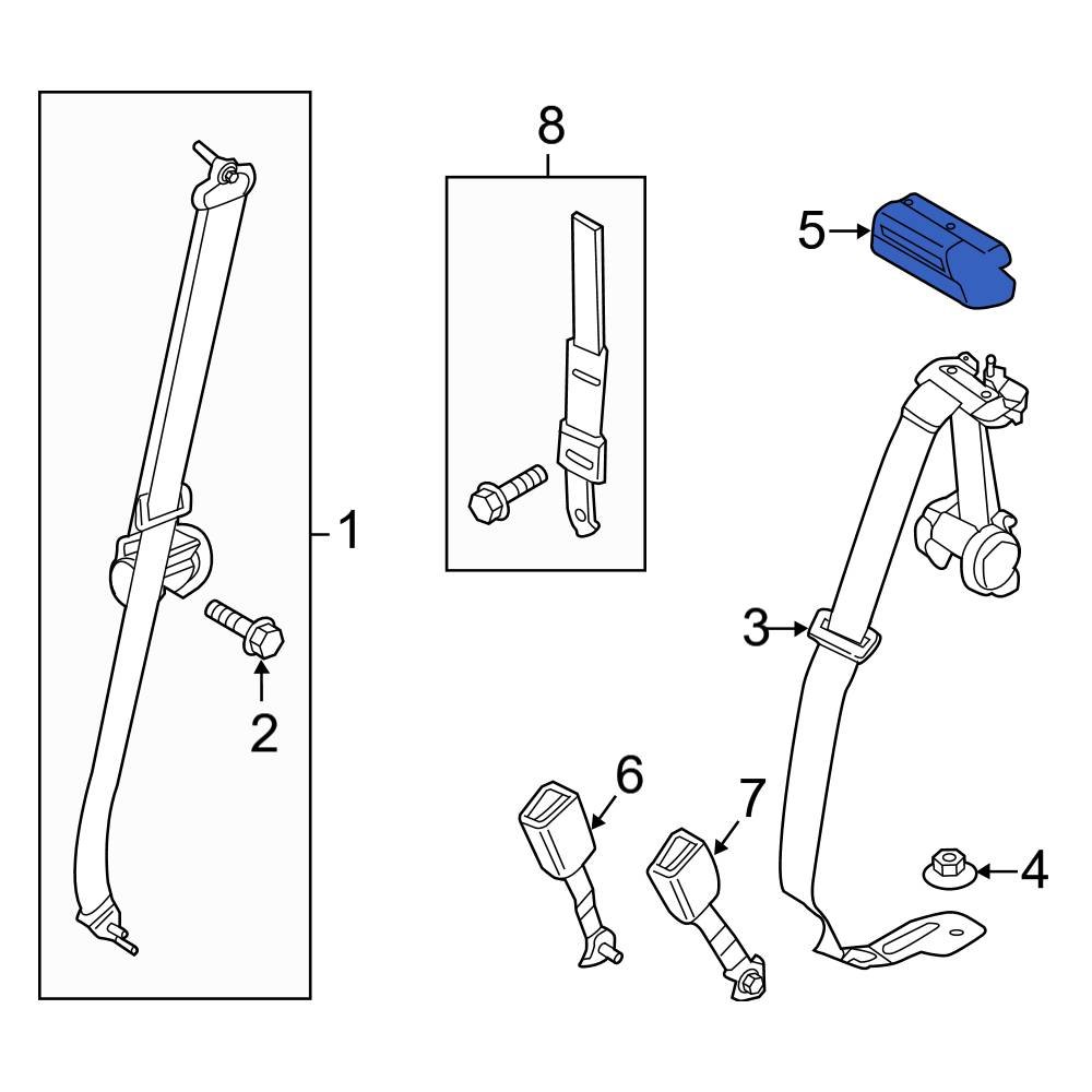 Ford OE FL3Z15601B32AD Seat Belt Guide