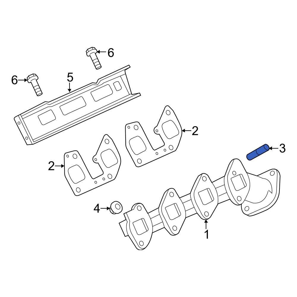 Ford OE W714869S431 Exhaust Manifold Stud