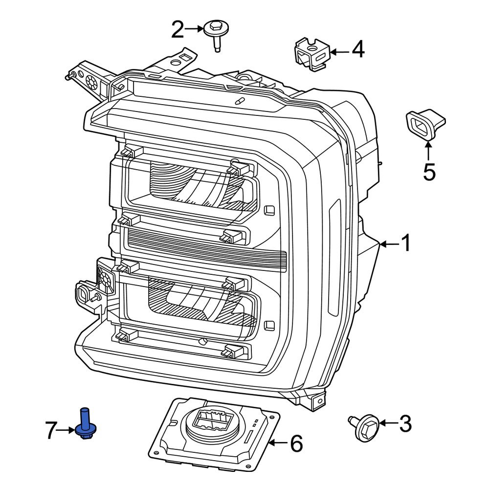 Ford OE W715133S901 High Intensity Discharge (HID) Headlight Control