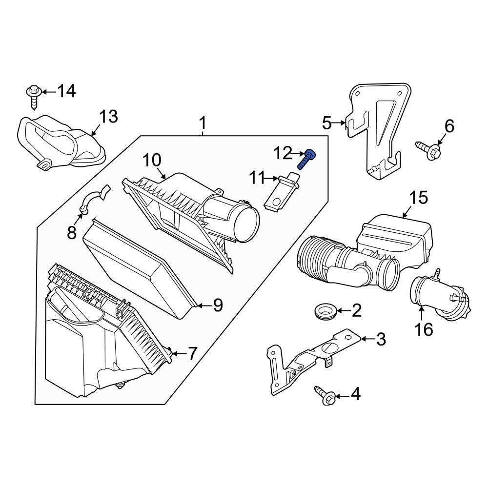 Ford OE W722343S450 Mass Air Flow Sensor Screw