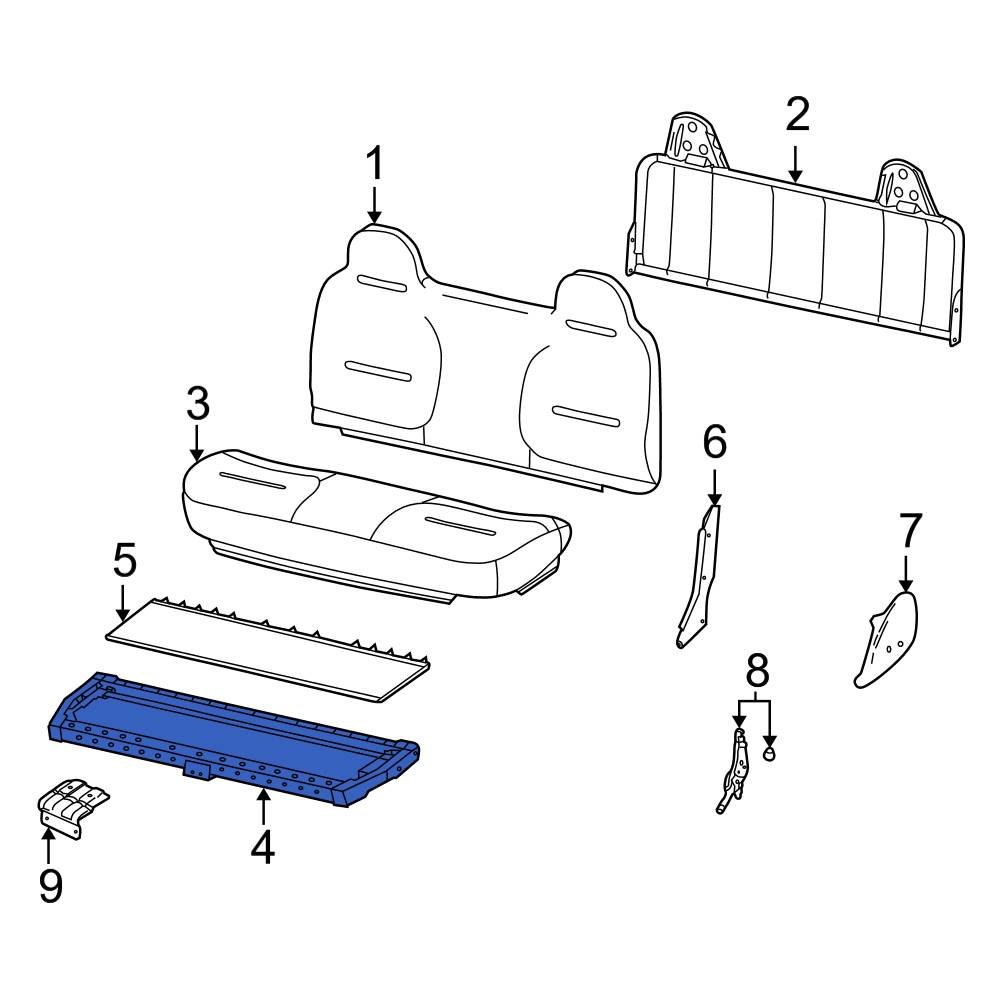 Ford OE YC3Z2563100AA Front Seat Cushion Spring