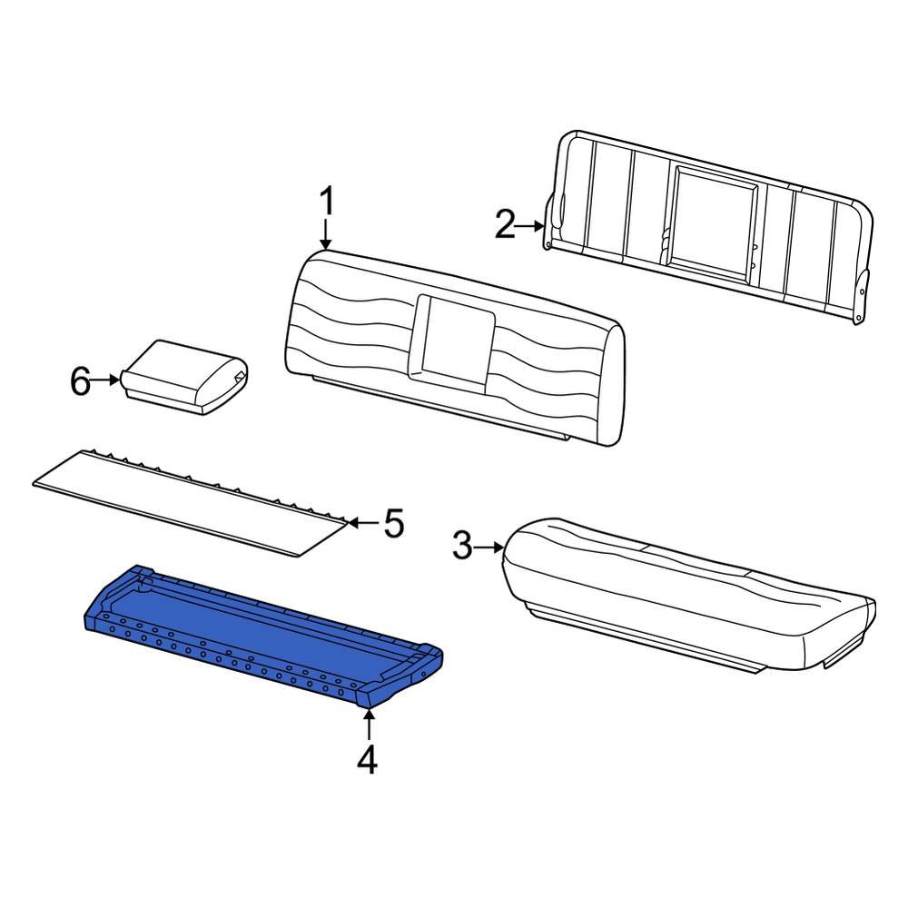 Ford OE YC3Z2563100AA Front Seat Cushion Spring