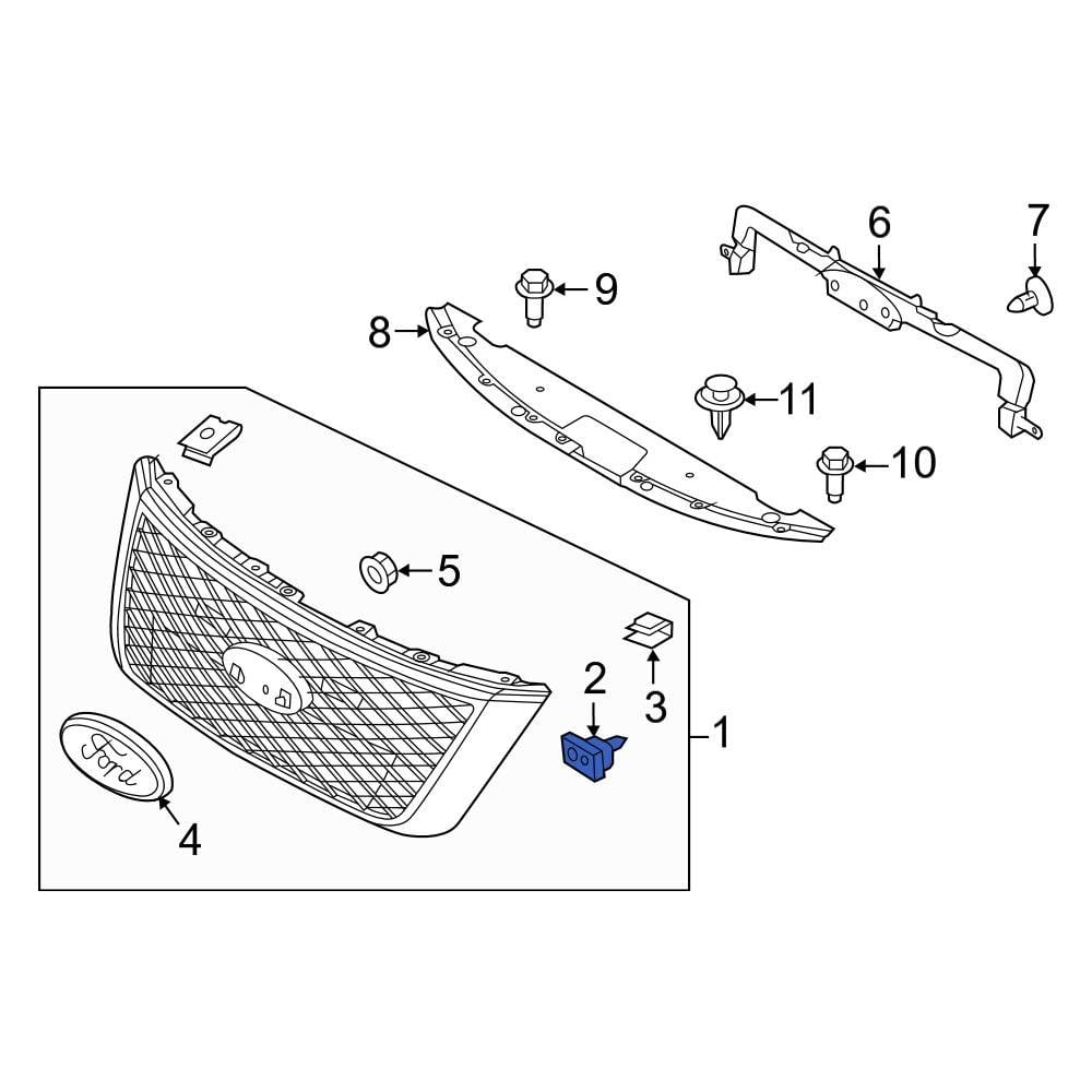 Ford OE BB5Z00814A - Grille Stud