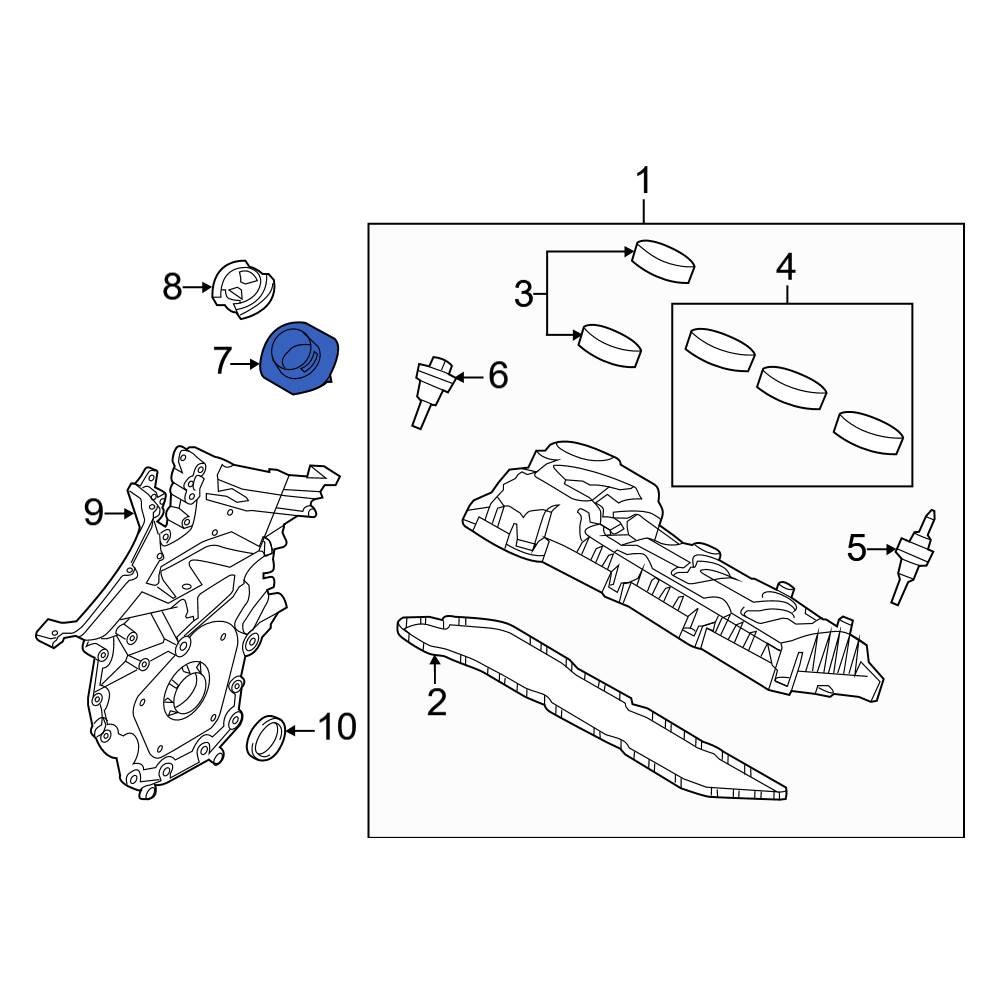 Ford OE BT4Z6763A Engine Oil Filler Tube