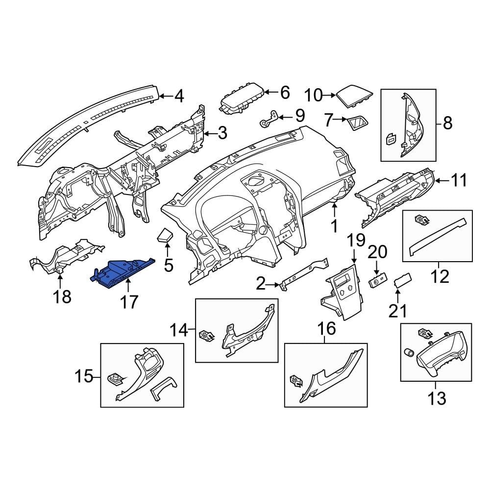 Ford OE DB5Z78046A24BA - Right Firewall Insulator