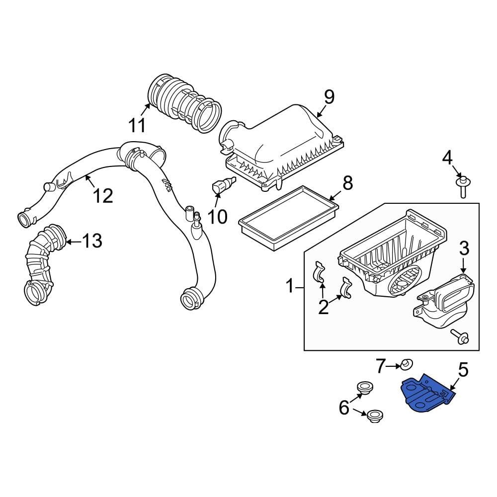 Ford Oe Bb5z9647a - Air Cleaner Bracket