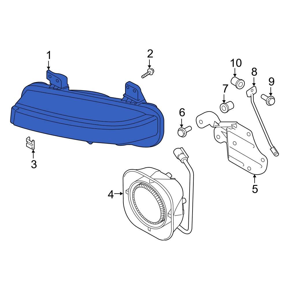 Ford OE LB5Z15A101H Front Left Turn Signal Light Housing