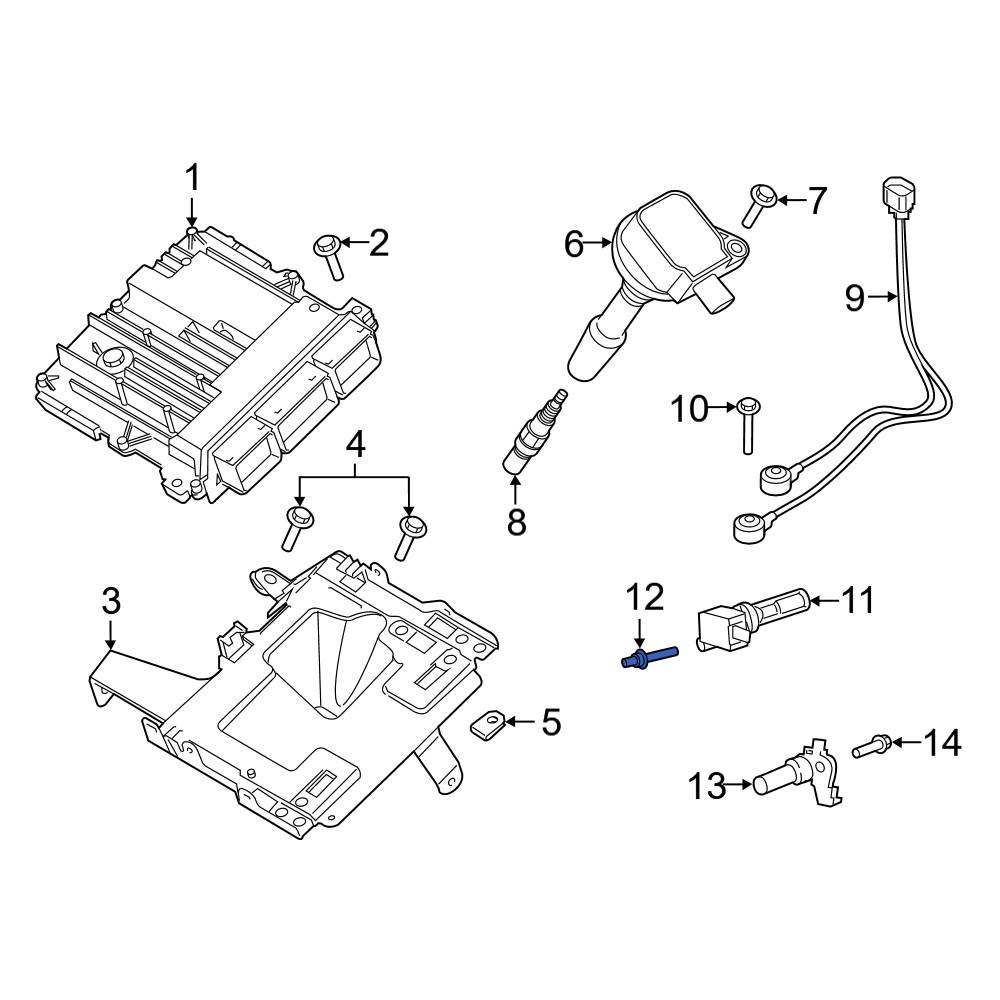 Ford OE W712315S437 Engine Crankshaft Position Sensor Bolt