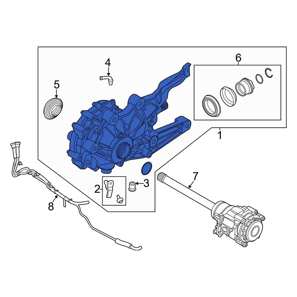 Ford OE L1MZ3B403H - Front Differential