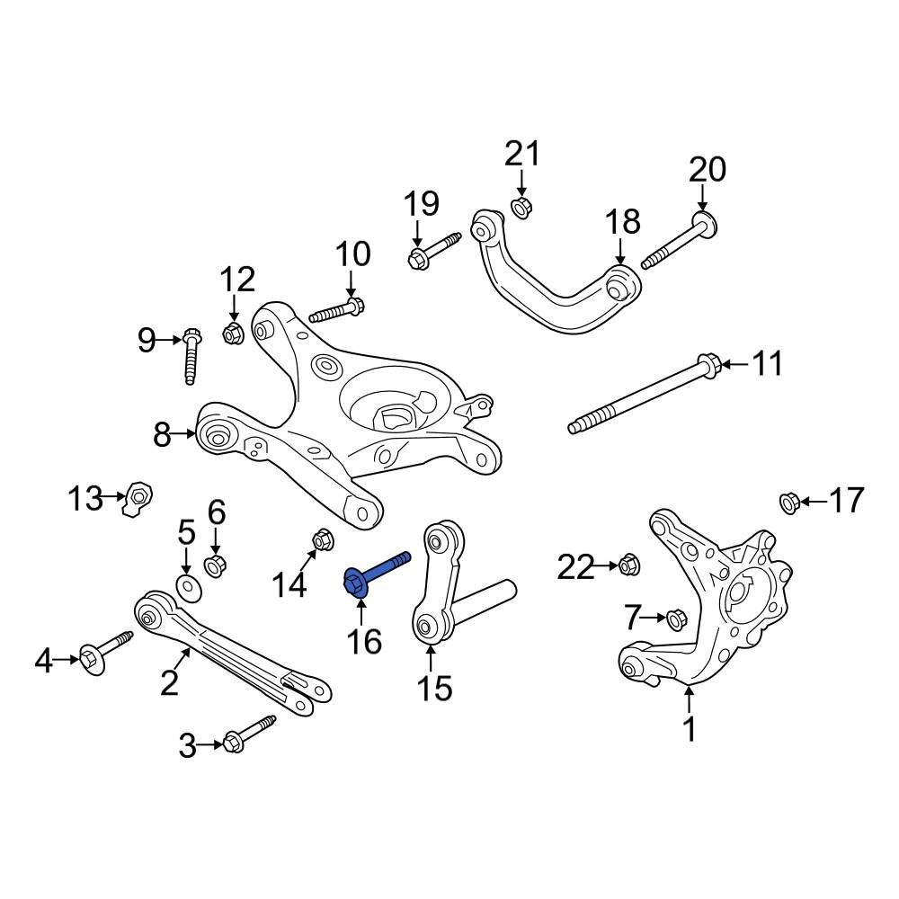 Ford OE W719459S439 Suspension Integral Link Bolt