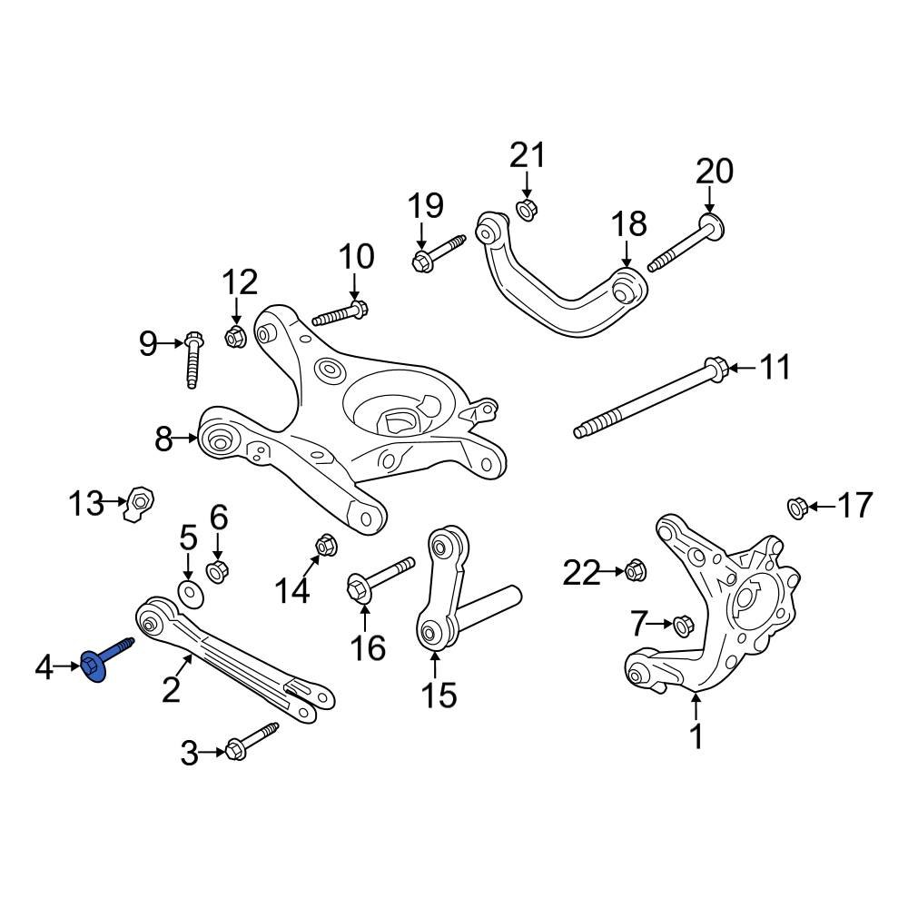 Ford OE W719981S439 Alignment Camber Adjusting Eccentric Bolt
