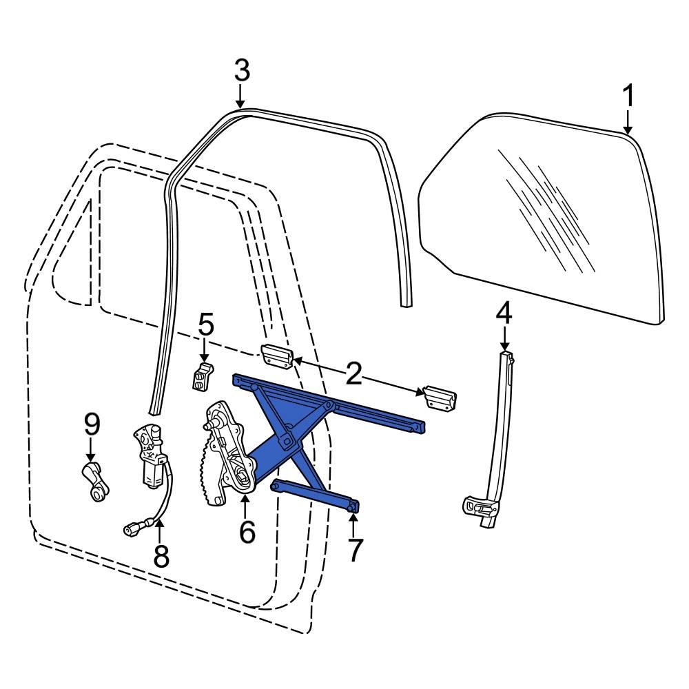 Ford OE E9SZ6323230A Window Regulator Bracket