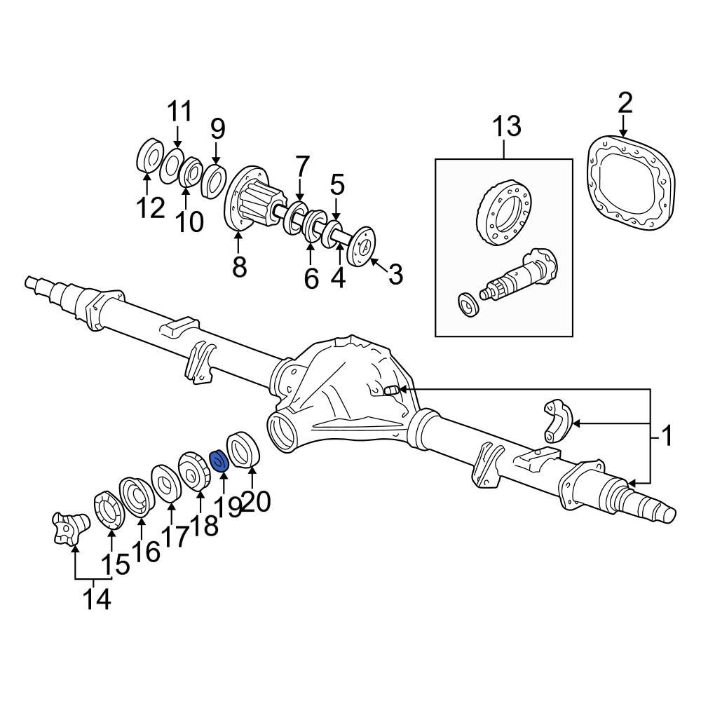 Ford OE B7A4662A Differential Crush Sleeve