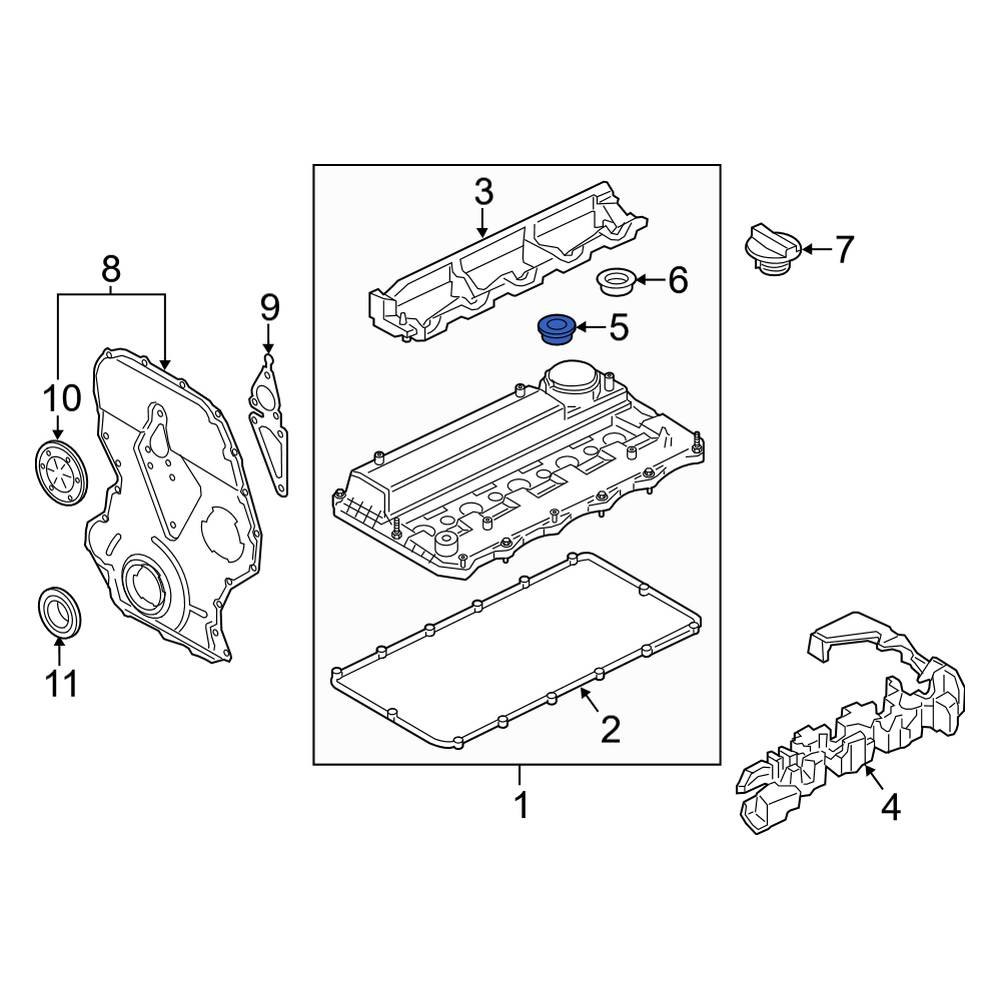 Ford OE BK3Z00815A Engine Valve Cover Washer Seal