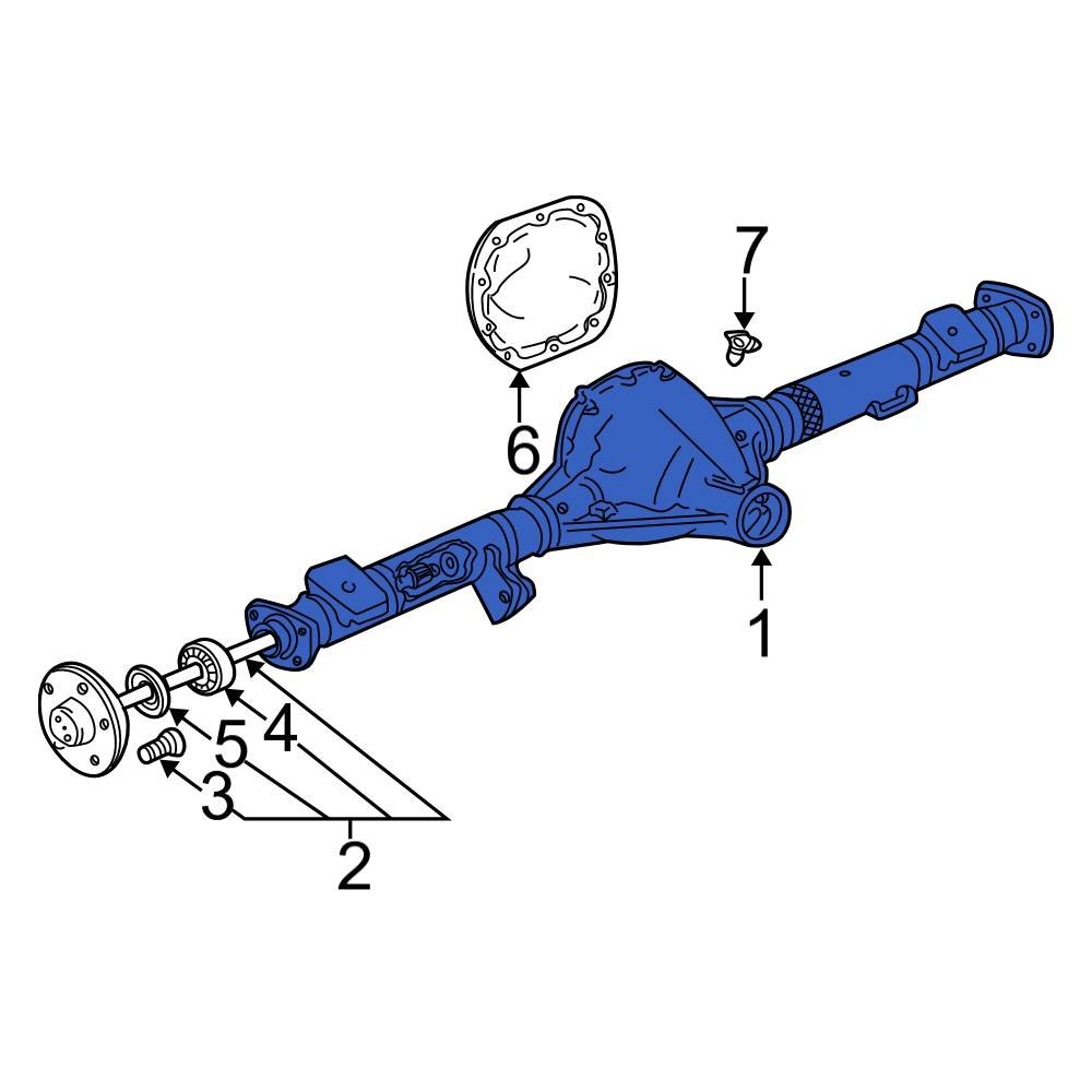 Ford OE F5TZ4010A Rear Drive Axle Assembly