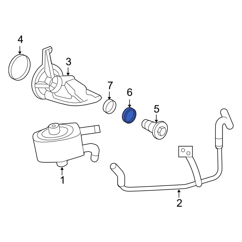 Ford OE 3L2Z6L621AA Engine Oil Filter Adapter Seal
