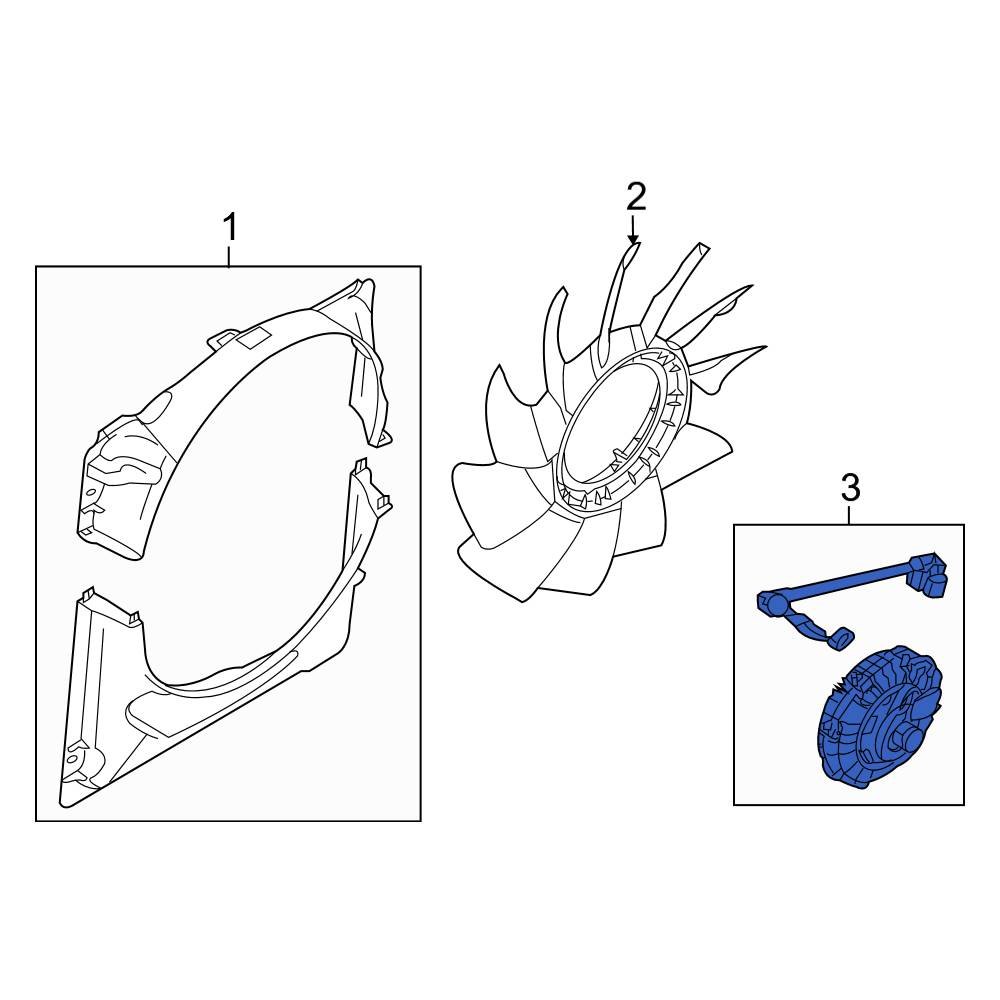 Ford OE 7L2Z8A616A Engine Cooling Fan Clutch