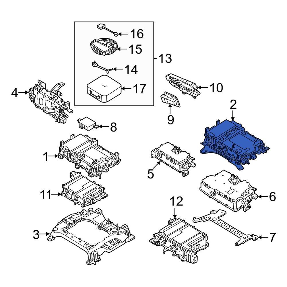 Ford OE NL3Z10B689C Rear Drive Motor Battery Pack Charger