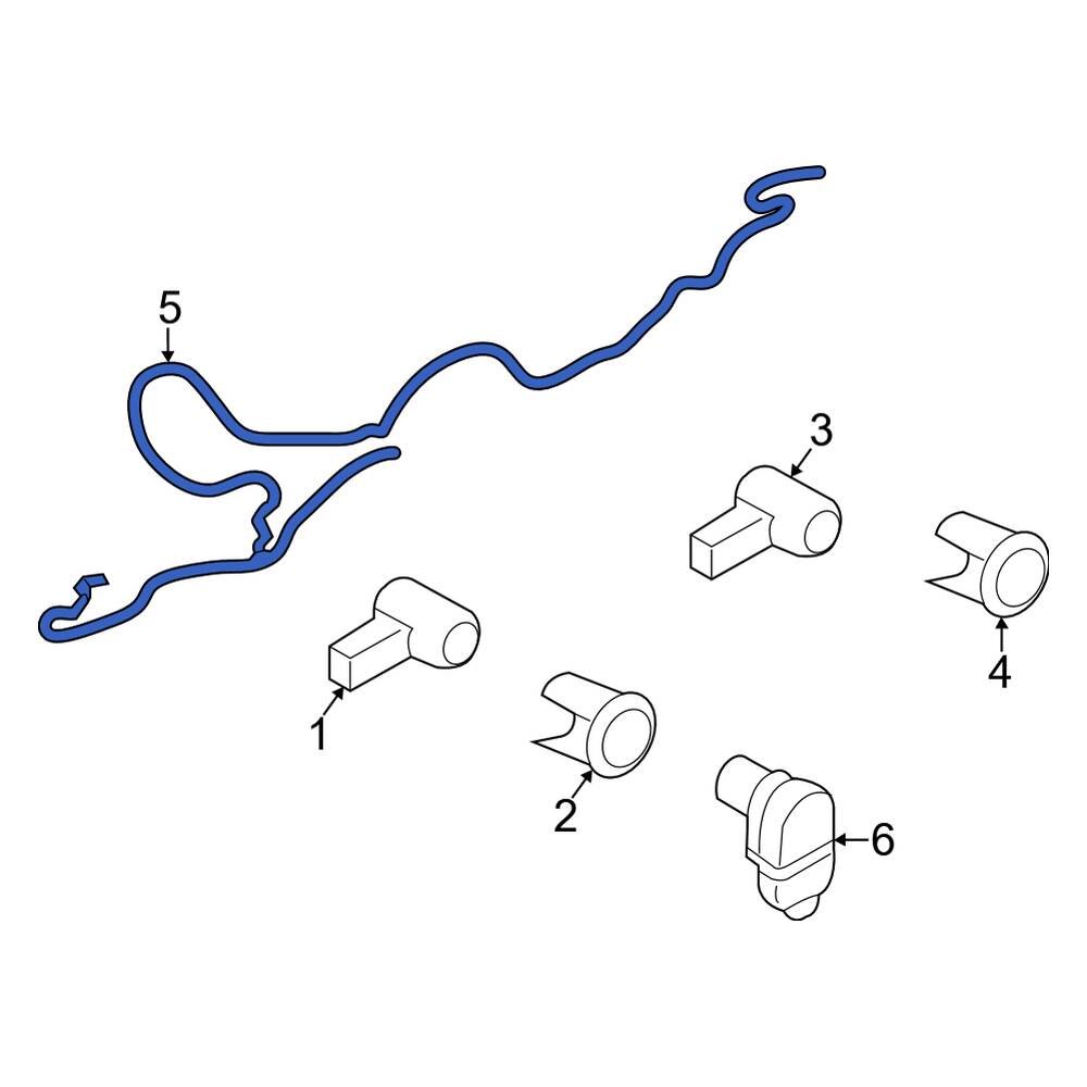 Ford OE NL3Z13A576ZDA Rear Parking Aid System Wiring Harness