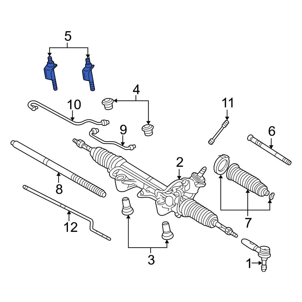 Ford OE F57Z3C765A Front Rack and Pinion Mount