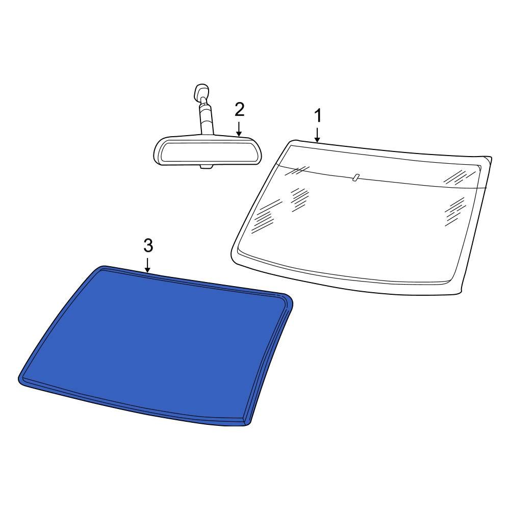 Ford OE YL2Z7803144AA Front Windshield Molding